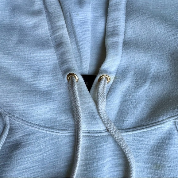 J.Crew White Short Sleeve Hoodie Sweatshirt Size XS - Picture 7 of 12